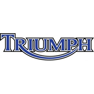 2x Pegatinas logo Triumph perfil