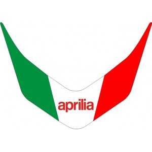 Pegatina bandera italia Frontal Caponord