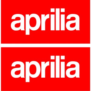 2x Pegatinas logo Aprilia deposito