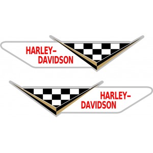 2x Pegatina Harley bandera