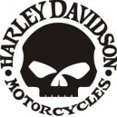 Pegatina Harley Davidson calavera