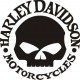 2x Pegatinas Harley Davidson calavera