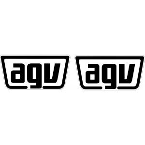 2x Pegatinas Logo AGV laterales