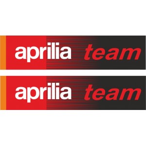 2x Pegatina Aprilia Team