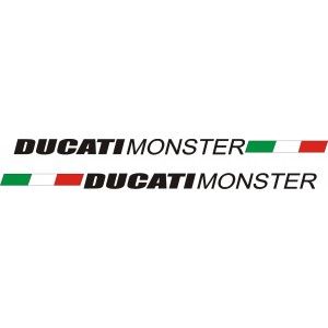 2x Pegatinas Ducati Monster