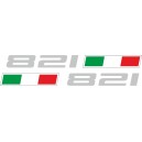 2x  Pegatinas Ducati 821 Italia