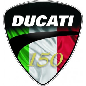2x Logo Escudo Ducati 150